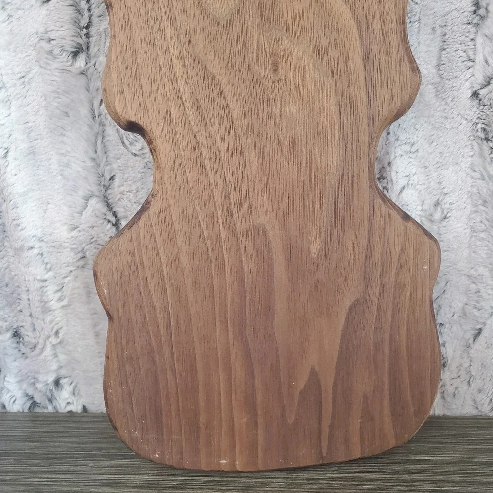 Vintage‎ Charcuterie Violin Viola Cutting Board Wooden Musical Instrument Shape